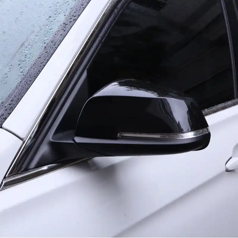 2Pcs Side Door Rearview Mirror Cover Trim For BMW 3 Series GT F30 F34 2013-2017