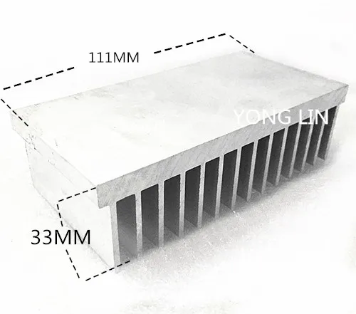 2 шт. теплоотвод/светодиодный радиатор 111*33-111 мм алюминиевый радиатор/DIY радиатор