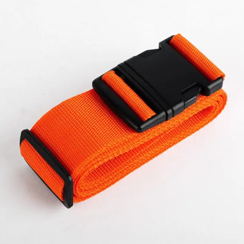 Багажный ремень для путешествий, регулируемый ремень для чемодана, нейлоновый безопасный кодовый замок с пряжкой, ремни для багажа - Цвет: orange