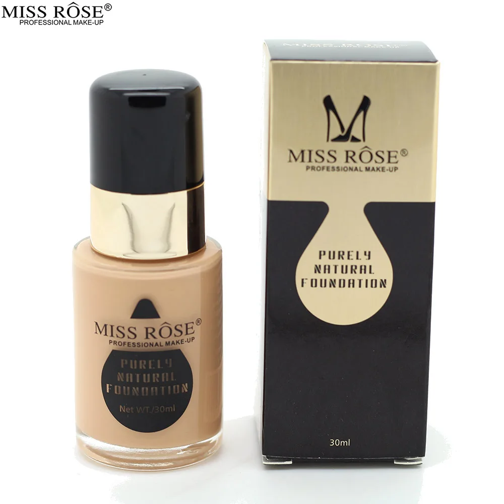 Miss Rose Brand Face Liquid Foundation Flawless Coverage Moisturizer