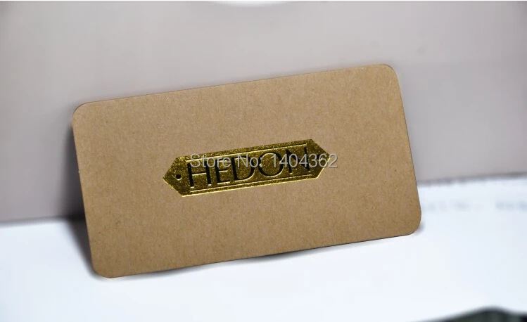 500pcs Specialty Paper -350g Kraft paper Business Cards Business Card Printing visit card