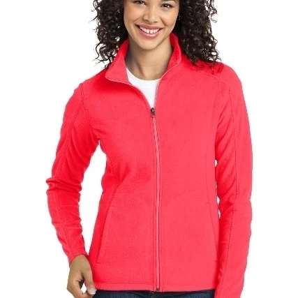 Port Authority L223 Ladies Microfleece Jacket Hot Coral - Extra Large (1)