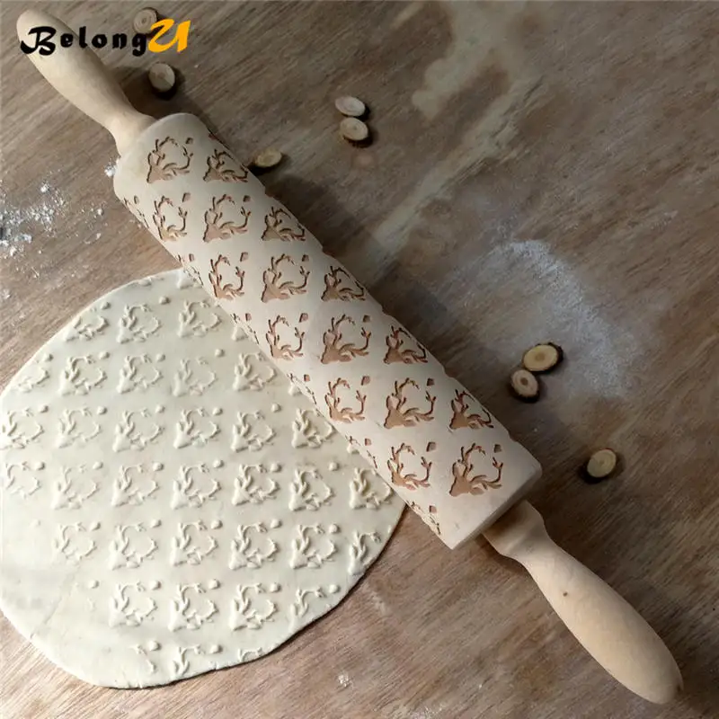 wood rolling pin MUW-247-01