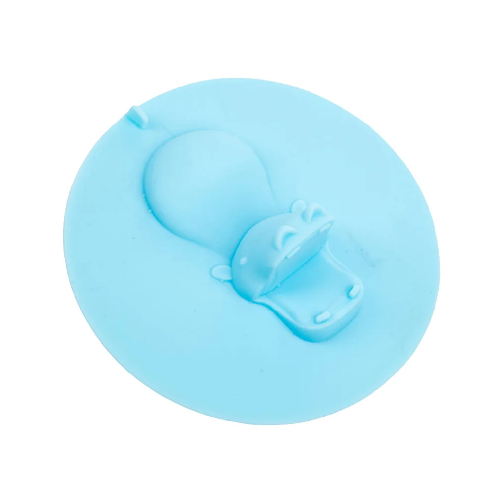 

Floor Drain Plug Hippo Shaped Cute Silicone Cartoon Strainer Cover Sink Sewer Plug Water Hair Stopper for Kitchen Tub Bathroom
