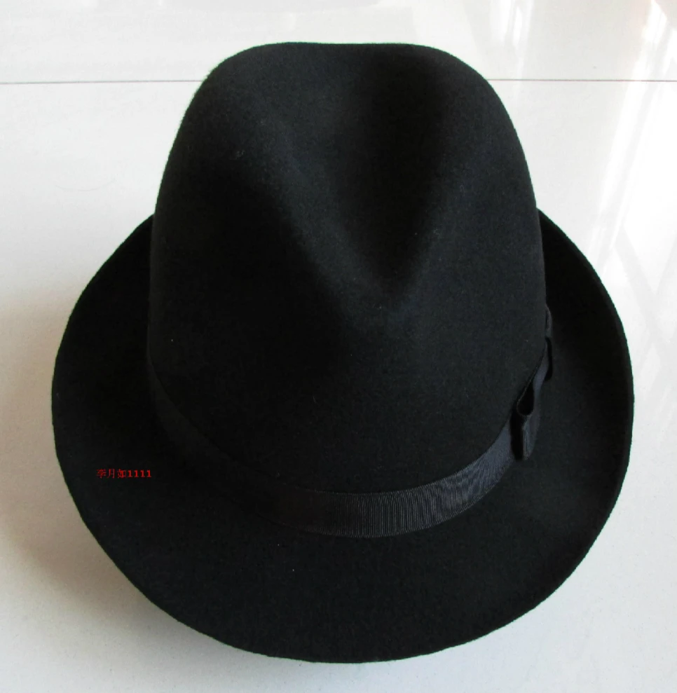 Специальные фетровая шляпа Для мужчин Fedora Шапки с поясом Для женщин Винтаж шляпа Кепки шерстяное Fedora теплая джаз шляпа 100% шерсть кепки