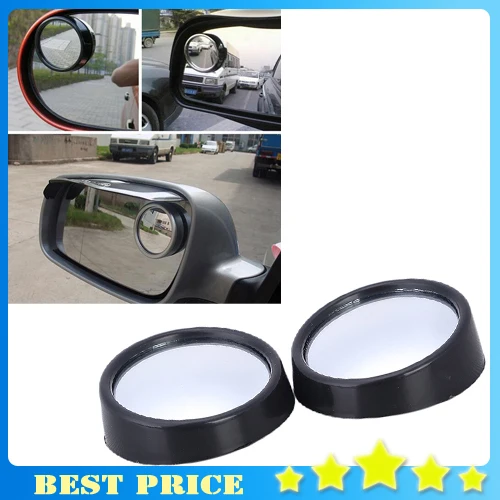 1pair Mini Rearview Car Mirror Wide Angle Round Blind Spot ...