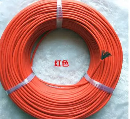 5 м/лот 20AWG высокотемпературный силикон провод 100/0. 08 мм AWG20 20# кабель из луженой меди - Цвет: red