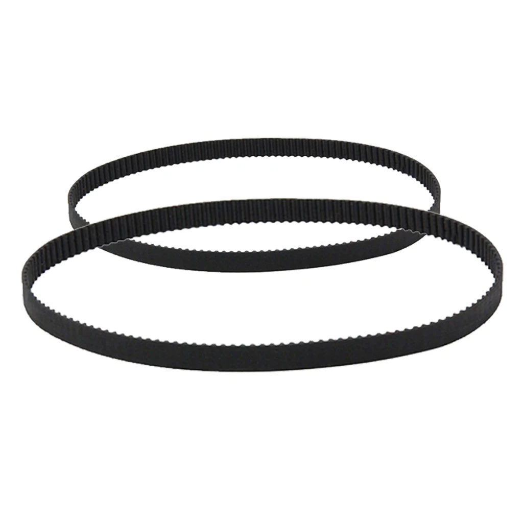 2 Pcs GT2 2mm Pitch 6mm Wide Rubber Timing Belt for 3D Printer CNC 280mm and 400mm