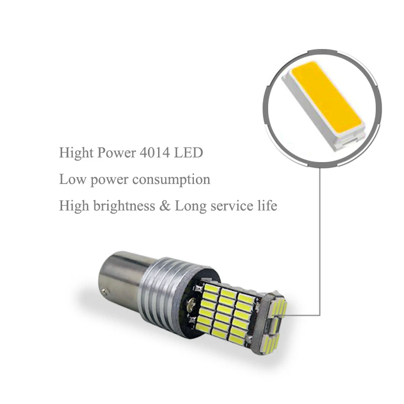 2x1156 BA15S P21W светодиодный лампы 4014 SMD автомобиля Резервное копирование Фары заднего хода для Skoda Fabia Praktik Октавия(1Z3) Октавия(5E3