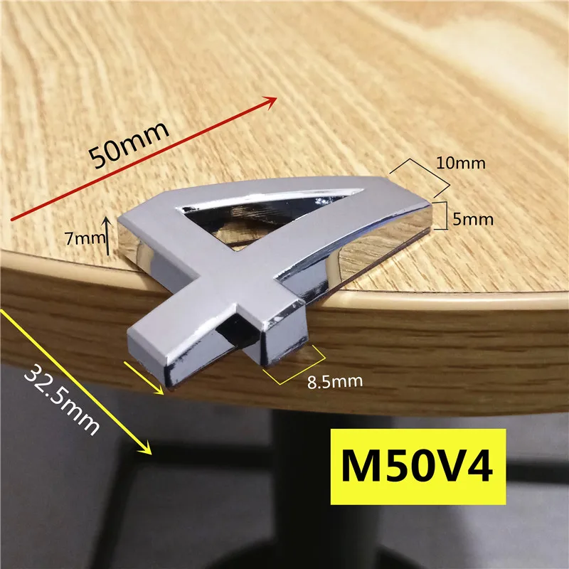 50 мм 0123456789 abcdefghсовременный Серебряный табличка номер дома двери отеля адрес стикер с цифрами табличка знак ABS пластик - Цвет: 4