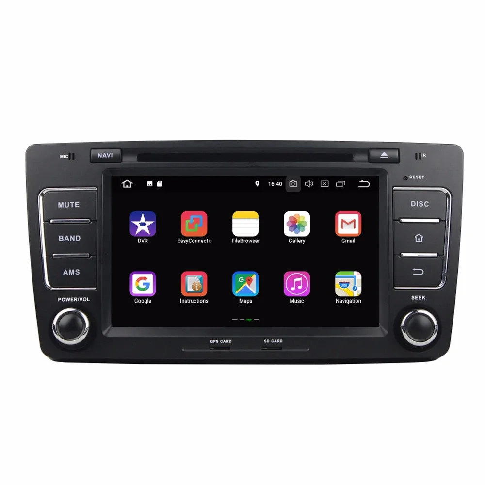 Sale 2 din 8" Android 8.1 Car Radio GPS Multimedia Head Unit for Skoda Octavia 2012 With 2GB RAM Bluetooth WIFI Mirror-link USB DVR 2