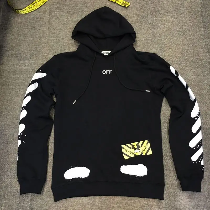 2017 Spring Summer Off White China Black Diagonal Spray Stripe Yellow Graphic Mirror Text Print Mens