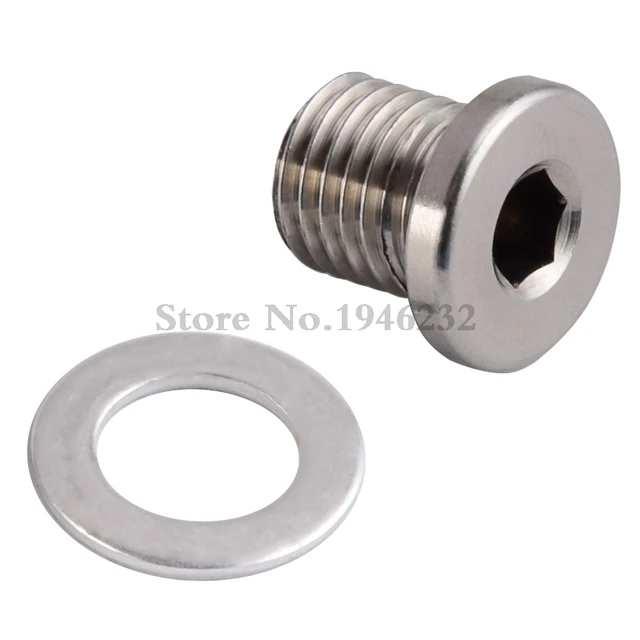 NICECNC ATV Crankcase Engine Oil Drain Plug Washer For Polaris RZR ACE