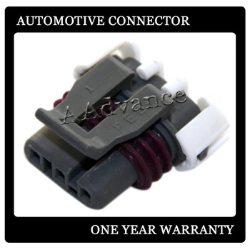 

Metri-Pack 150 Series 3 Way female Pin Connectors with white clips