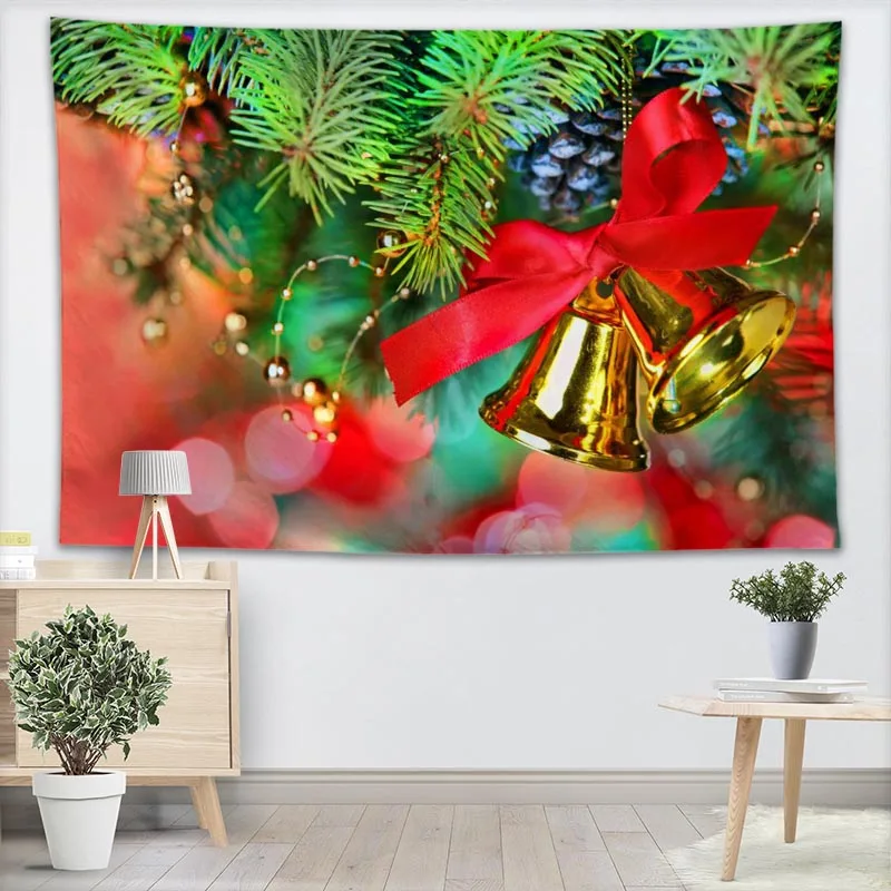 Пользовательские Merry Рождество стены гобелены предметы интерьера на стену подвесной гобелен лес для спальни 130x150 см, 100x150 см - Цвет: 2