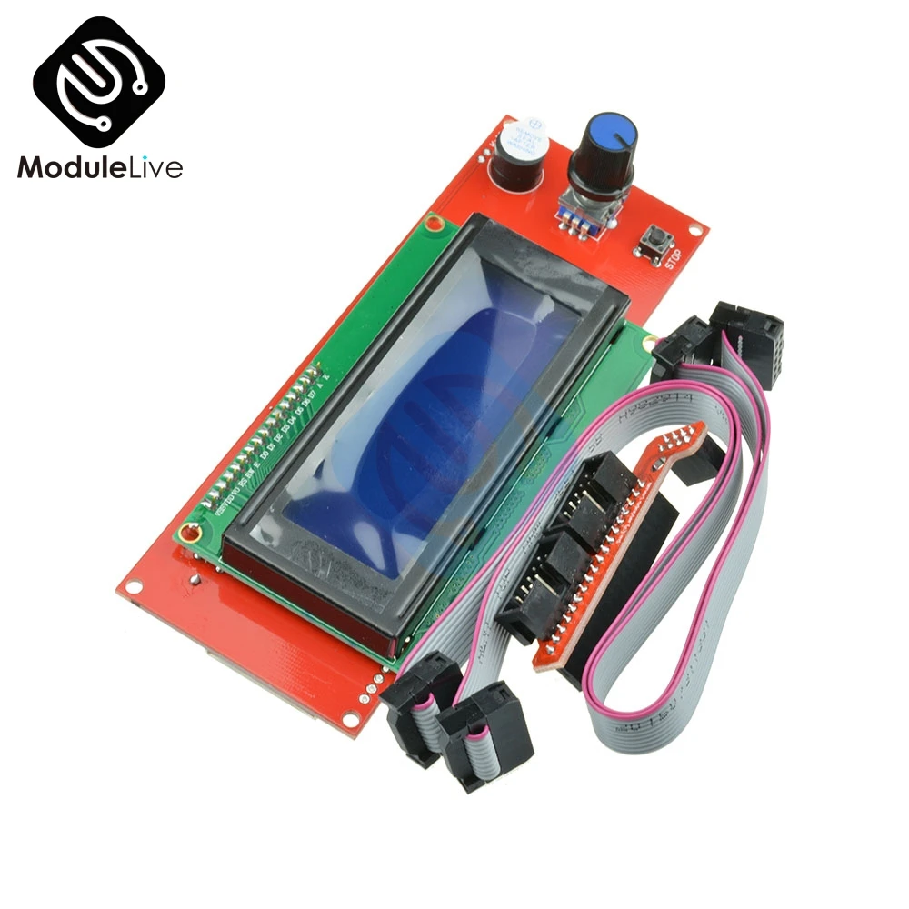 ЖК-дисплей 3d принтер Reprap Smart control ler Reprap RAMPS 1,4 2004 ЖК-управление с адаптером Mendel