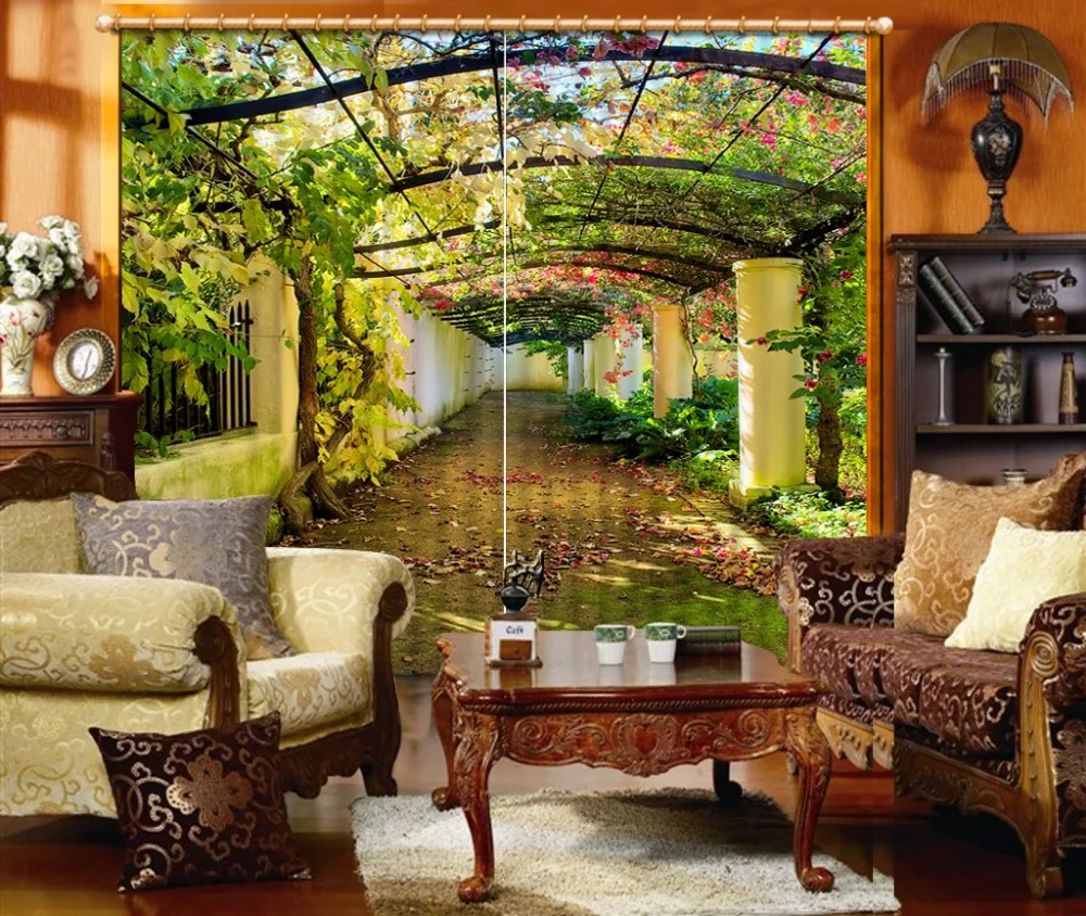 

High Quality Curtain window room Curtains for living room 3d curtains Home Decoration