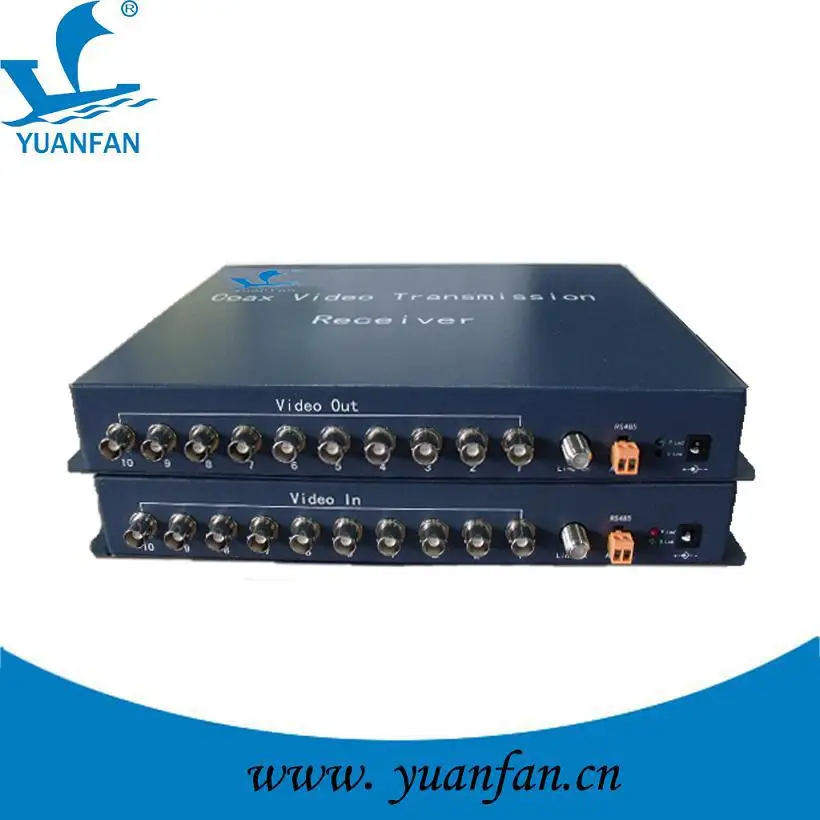 10 Ch.coax Video MUX of video multiplexer for CCTV security camera by