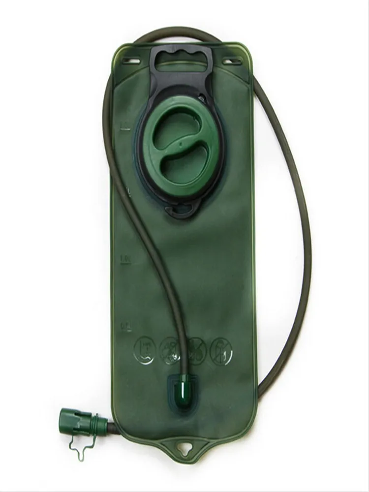 I031 GREEN High Quality Camping Army Green 2L TPU Water Bags Climbing Bicycle MouthBladder Bag Hydration Bladder Hiking Wholesale Retail - Цвет: I031 GREEN