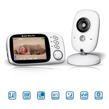 

3.2 Inch Color LCD Wireless Digital Baby Monitor Night Vision Security Two Way Talk Back Temperature Monitoring VB603