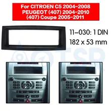 2 din радио фасции для CITROEN C5 2004-2008 для PEUGEOT(407) стерео аудио панель установка приборной панели комплект рамка адаптер DVD