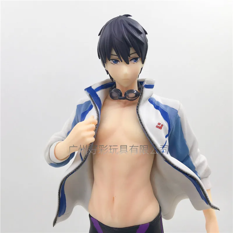 Новый аниме 22 см бесплатно! Экшн фигурка Iwatobi для бассейна Haruka Nanase 1/8 ПВХ|Игровые
