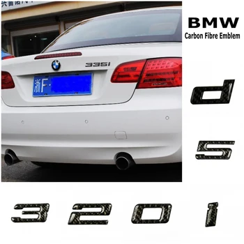 

Letter Number Carbon Fibre Emblem Badge for BMW E46 E90 E92 F30 320 325 330 335 520 525 530 535 220 225