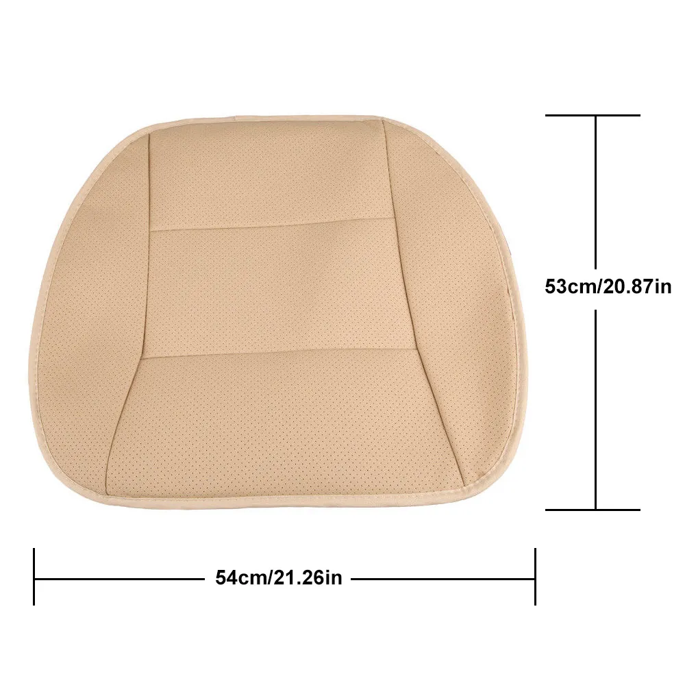 5D Car-Covers PU Leather Deluxe Car Cover Seat Protector Cushion Front Cover Universal Four Seasons Breathable For Car