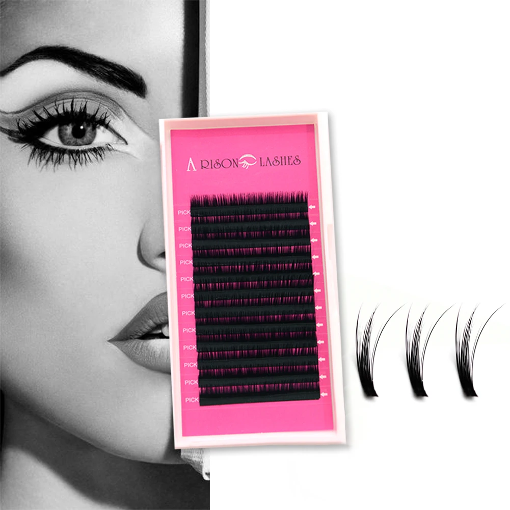 Arison Lashe, 12/13/14mm Individual Flare False Eyelashes 1pc All Sizes