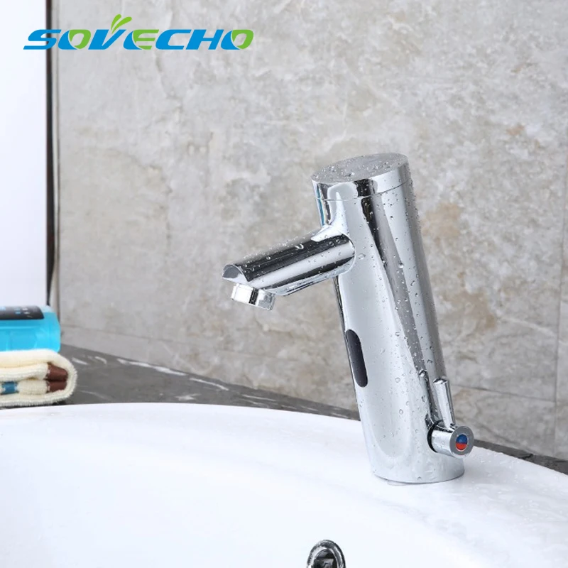 

NEW Hot Cold Mixer Automatic Hand Touch Tap Hot Cold Mixer Battery Power Free Sensor Faucet Bathroom Sink,Free Shipping JDB00574