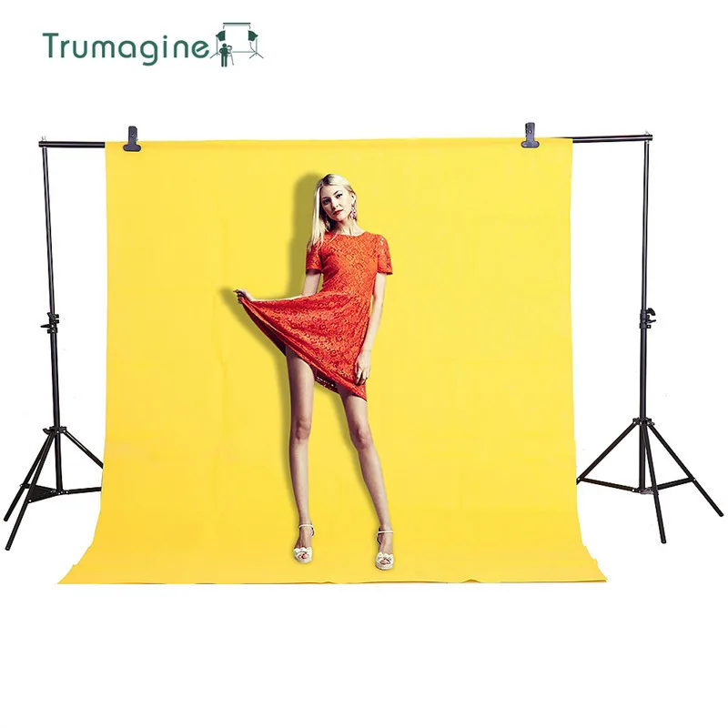 

1.6X2M/5.2X6.5ft Yellow Screen Photo Background Photography Backdrops Backgrounds Shooting Studio Video Non woven Fabric