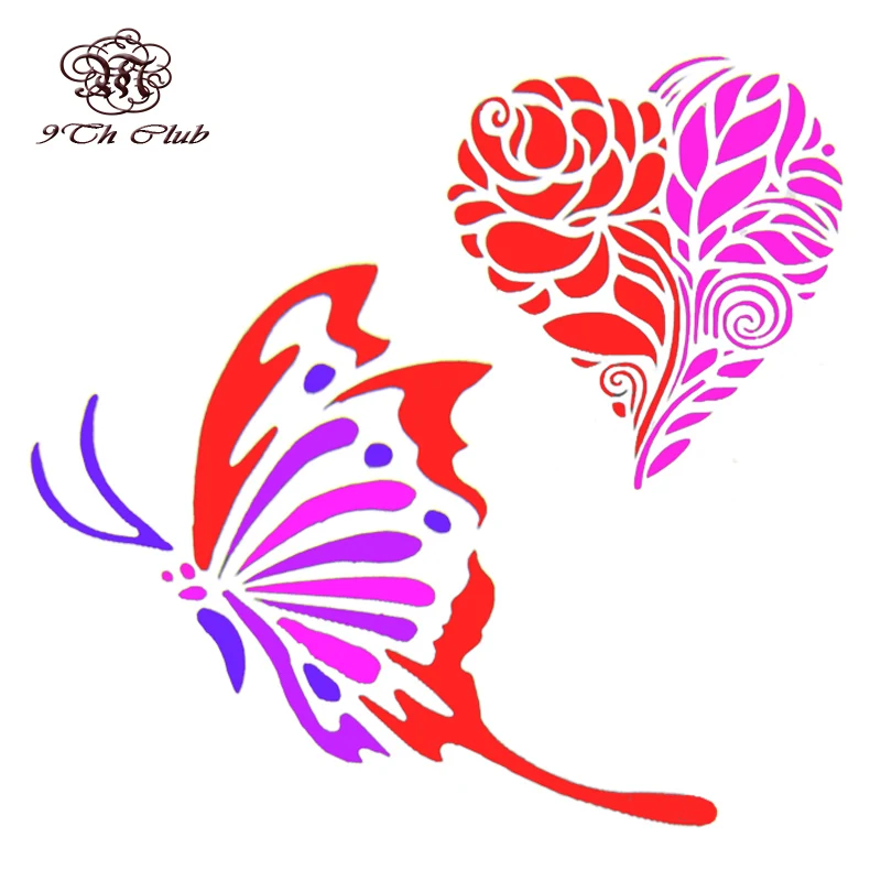 Трафареты с блестками для татуировок 10 шт.|airbrush tattoo stencils|tattoo stenciltattoo airbrush stencil |