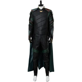 

Hot Movie Thor 3 Ragnarok Loki Cosplay Costume Outfit Adult Men Loki Costume Full Sets Custom Made Any Size Halloween Carnival