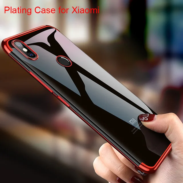 

For Xiaomi Redmi 5 Plus S2 5A Pocophone F1 Mi8 Mi A2 A1 5X 6X Plating Phone Case For Xiaomi MiA2 High Quality Back Cover Coque