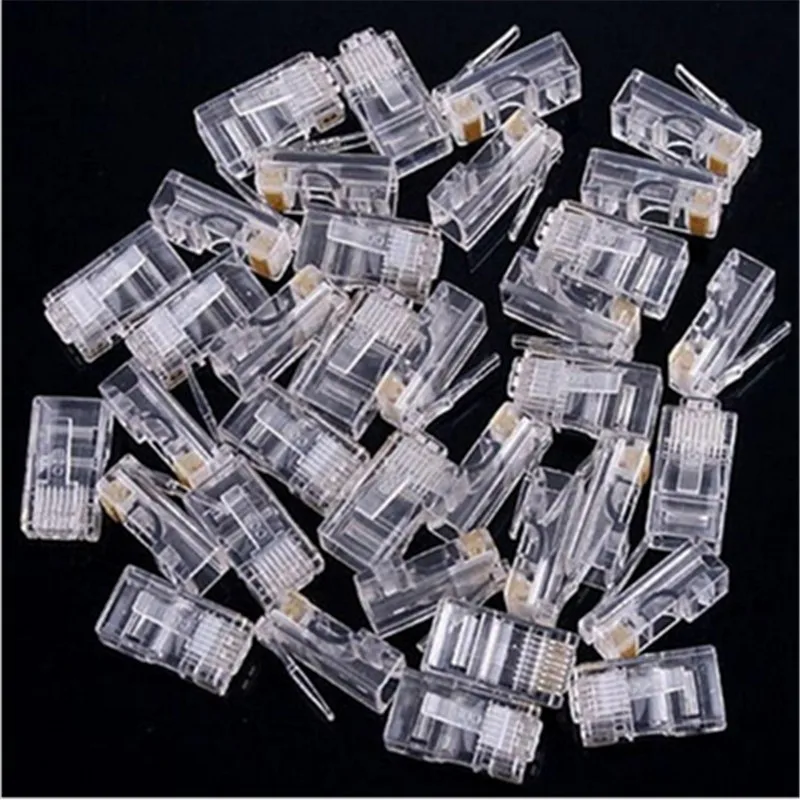 25X RJ45 RJ-45 CAT5 модульный разъем сетевой разъем для Cat5 Cat5e Cat6 кабель для продажи