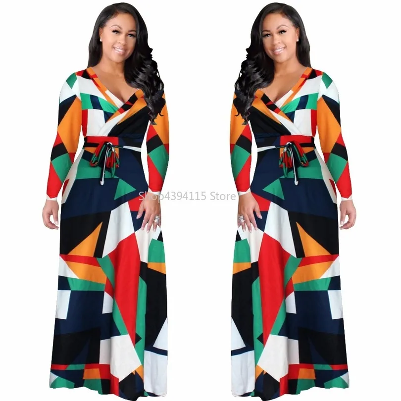 

new style African Women clothing Dashiki fashion Print elastic cloth Long sleeve dress Plus size L XL 2XL 3XL 4XL 5XL