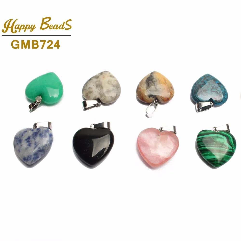 

Natural Stone Crystal Quartz Heart Shape Pendant Mixed For Jewelry Making Necklace Diy 25*18mm 10pcs 30pcs 50pcs-(F01142)