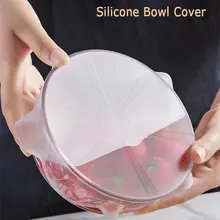 Герметичная силиконовая Крышка для кухни, прозрачная Герметичная крышка для чаши, для дома, для микроволновой печи, для нагрева, герметичная пленка, крышка