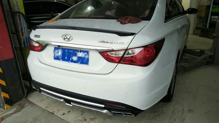 Для hyundai Sonata 2011/2012/2013/ задний спойлер бампер диффузор защитные бамперы набор бампер задний спойлер