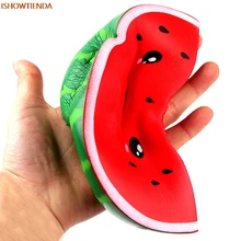 

Squishy Cute Smiley Watermelon Cream Squeeze Toy Slow Rising Decompression PU Galaxy Cute Gift Toys Stress Relief Reliever