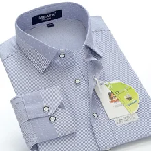 Новое поступление, модные мужские рубашки в полоску с рукавом, большие размеры, весна-осень, очень большие модные хлопковые рубашки высокого качества, большие размеры M-8XL