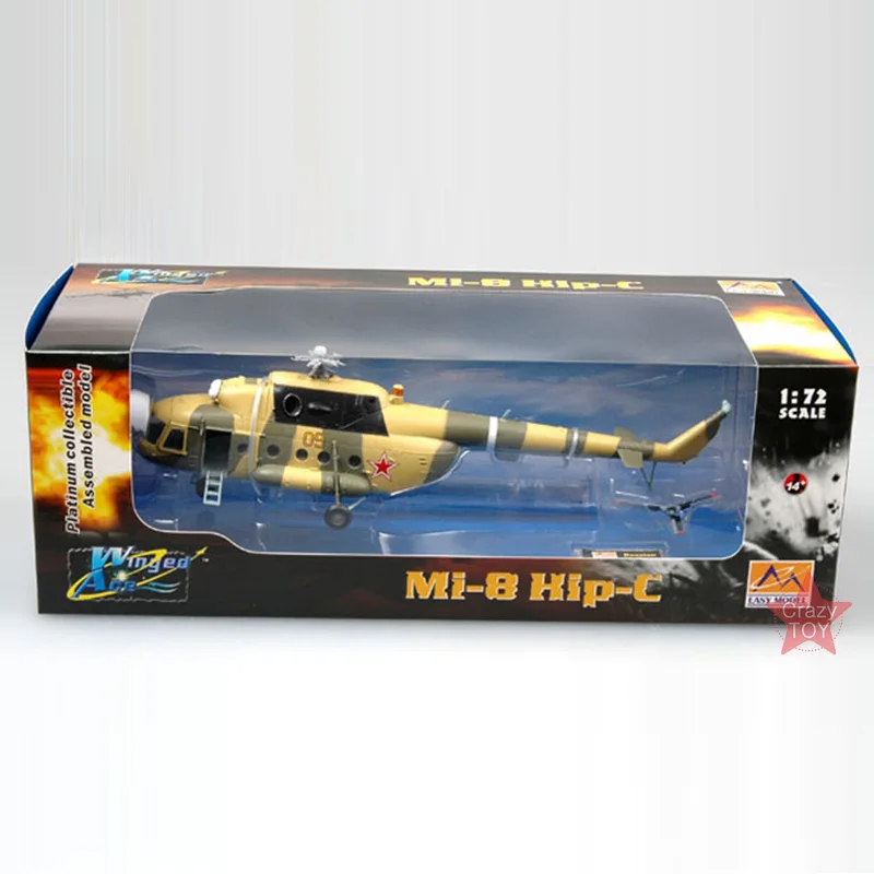 Easy Model ВВС России Mi-8 хип-вертолёт 1/72 весы Готовая модель игрушки для сбора подарок 37040