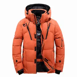 2018 для мужчин парка зимние Утепленные толстовки с капюшоном длинным рукавом подпушка карман на молнии куртка зимнее теплое пальт