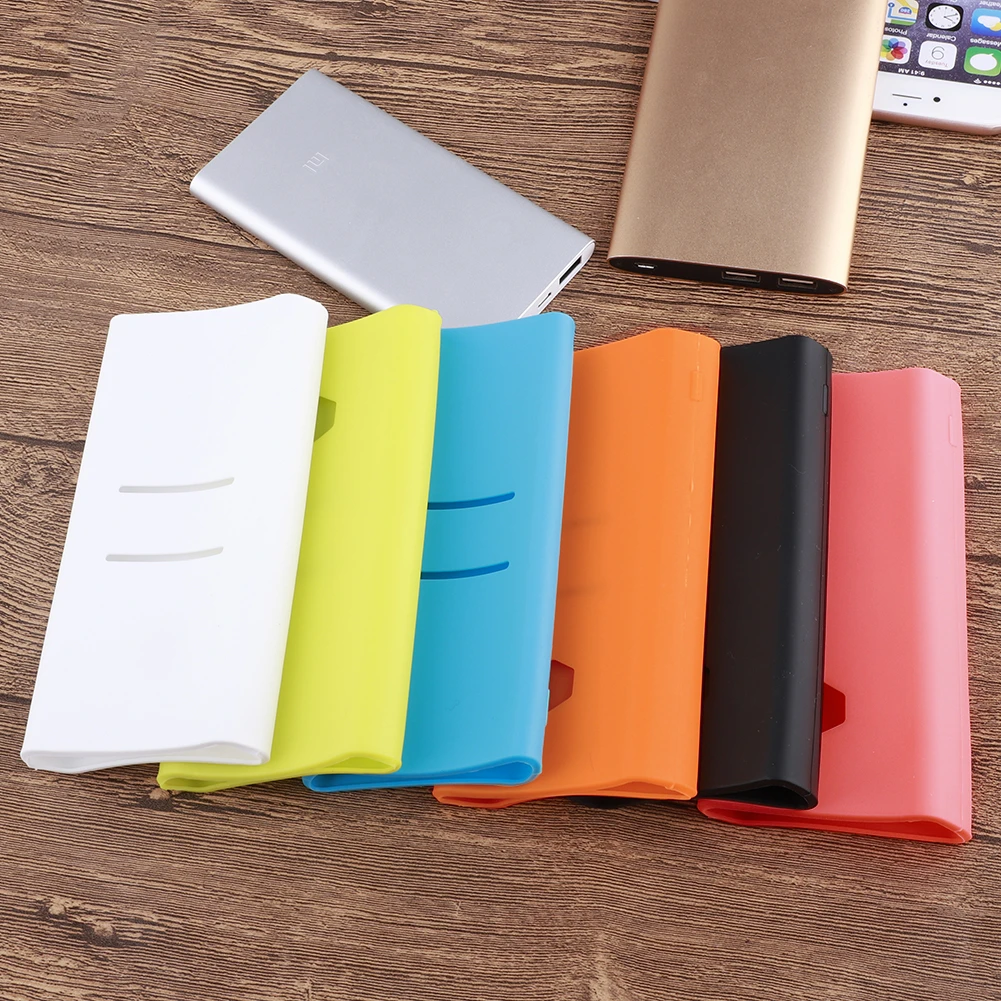 Для Xiaomi power bank чехол, силиконовый чехол, портативная Внешняя батарея, крышка для 20000 mAh, Xiaomi power Bank