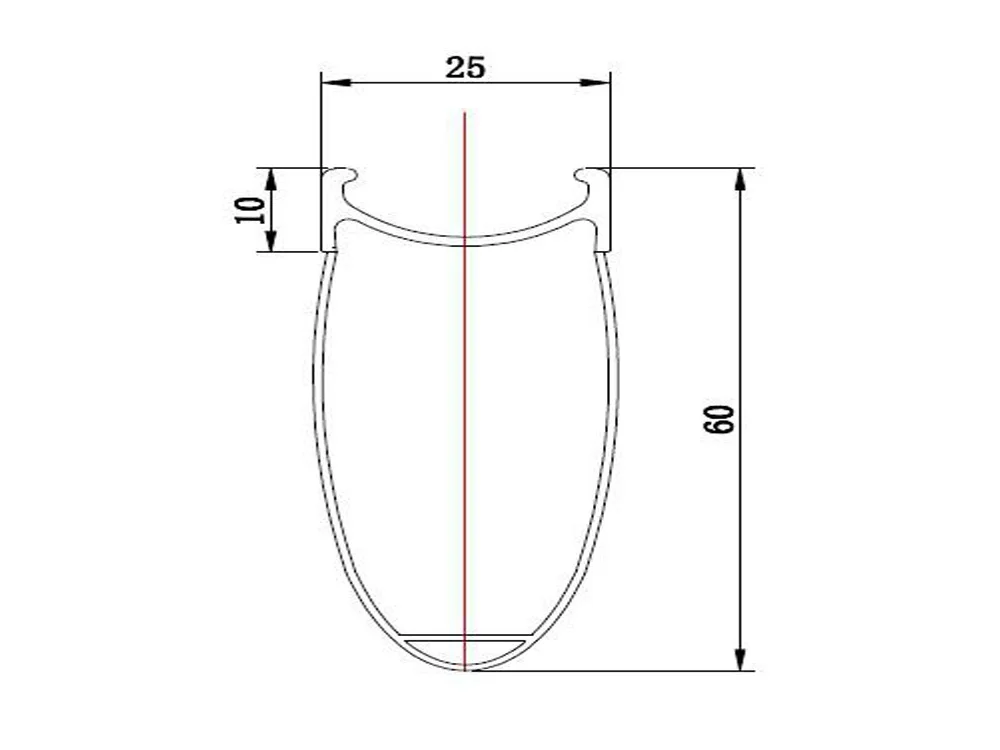 60mm Clincher Alloy Brake Surface 25mm Width 700C High Quality Door To Door Service Full Carbon