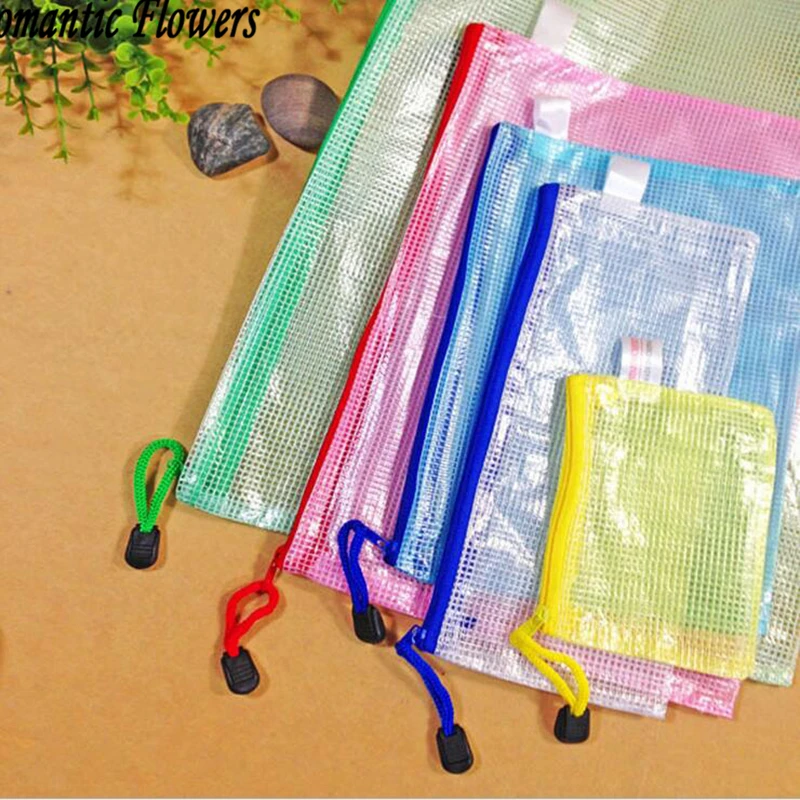 Aliexpress Mesh Zipper Paper Bags Waterproof Folder The Aliexpress Mesh Zipper Paper Bags Waterproof Folder The Office Of Student A4 A5 B4 B5 Send Random Colors From Reliable