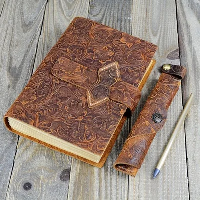 

Hand stitching notebook A5 kraft paper diary retro creative notebook 100% Genuine Leather notebook