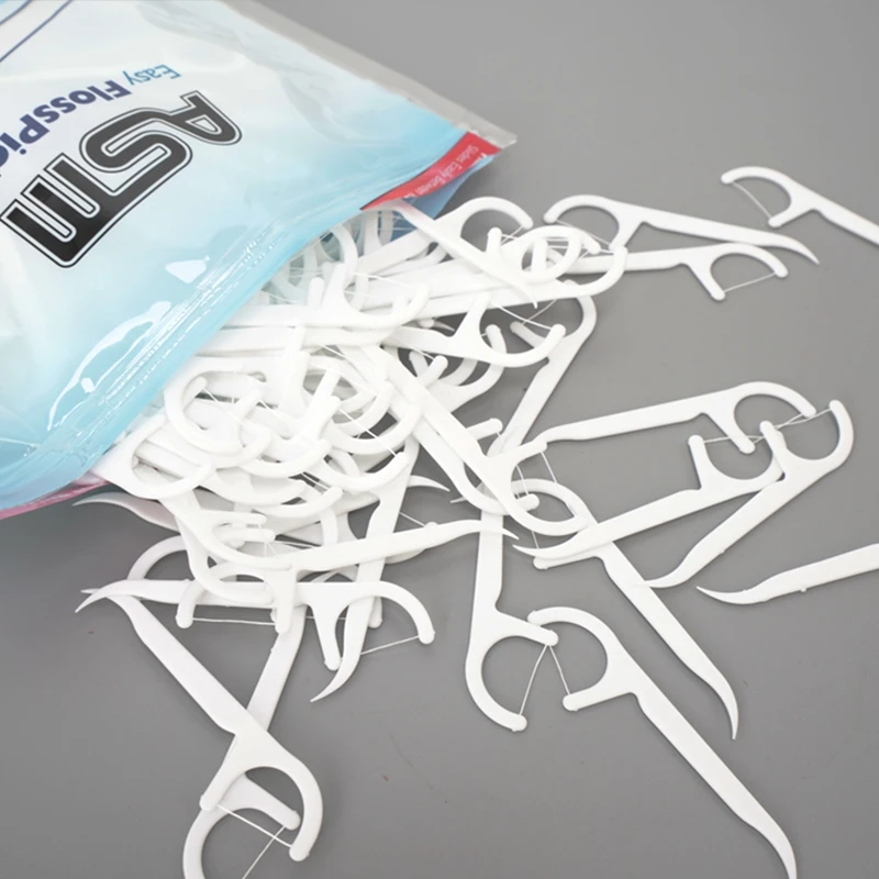 Зубная нить 300 шт. межзубная щетка зубная пластиковая щетка|floss picks|plastic tooth pickstoothpick