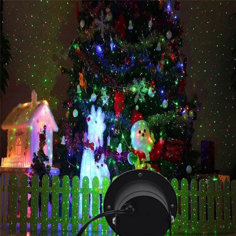 

Tanbaby Indoor/Outdoor Waterproof Dynamic Red&Green 2 in 1 Starry Sky Laser Projector Spotlight led for Holiday Christmas lamp