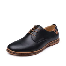 Big Size 48 Mens Flats Shoes PU Leather Shoes Men Oxfords Shoes Black Casual Shoes For Men Zapatos Hombre